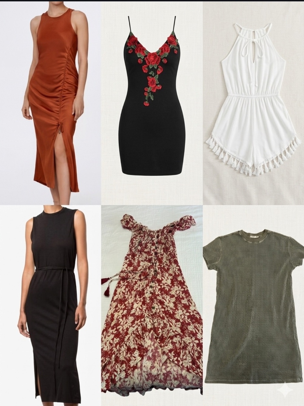 Lot of 6 Dresses - Vince, House of Harlow, VS, Windsor, Electric & Rose & Tiare